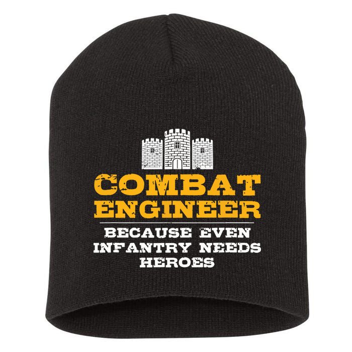 Combat Engineer Engineer Gifts Army Engineering Short Acrylic Beanie