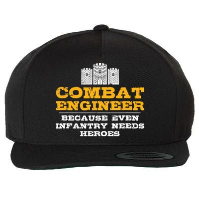 Combat Engineer Engineer Gifts Army Engineering Wool Snapback Cap