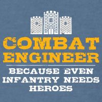 Combat Engineer Engineer Gifts Army Engineering Garment-Dyed Sweatshirt