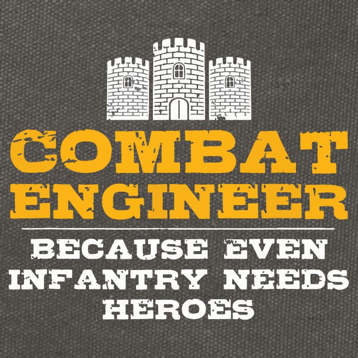 Combat Engineer Engineer Gifts Army Engineering Cotton Canvas Backpack
