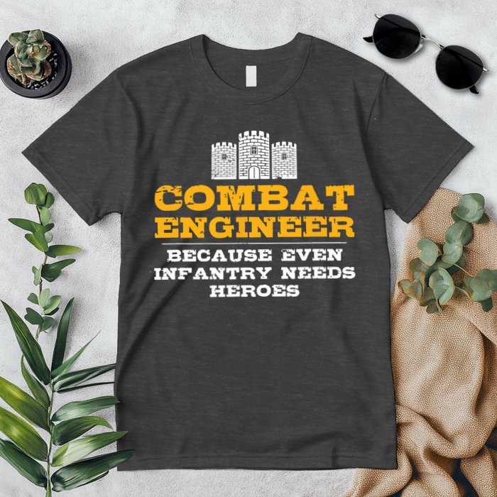 Combat Engineer Engineer Gifts Army Engineering Premium T-Shirt