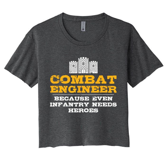 Combat Engineer Engineer Gifts Army Engineering Crop Top