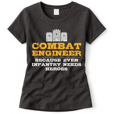 Combat Engineer Engineer Gifts Army Engineering Womens T-Shirt