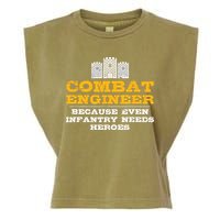 Combat Engineer Engineer Gifts Army Engineering Garment-Dyed Women's Muscle Tee