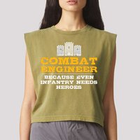 Combat Engineer Engineer Gifts Army Engineering Garment-Dyed Women's Muscle Tee
