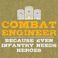 Combat Engineer Engineer Gifts Army Engineering Garment-Dyed Women's Muscle Tee