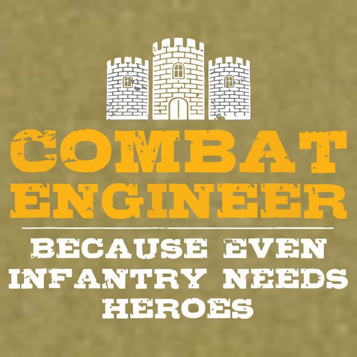 Combat Engineer Engineer Gifts Army Engineering Garment-Dyed Women's Muscle Tee