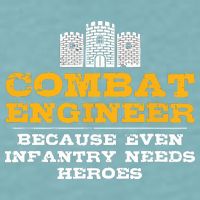 Combat Engineer Engineer Gifts Army Engineering Sueded Cloud Jersey T-Shirt