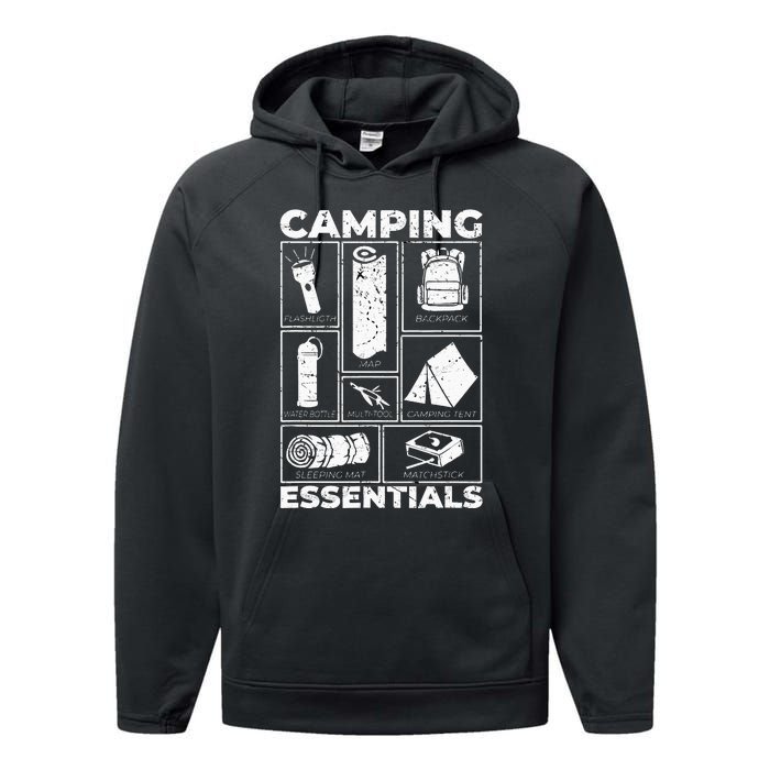 Camping Essentials Equipment Born Items Performance Fleece Hoodie