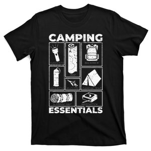 Camping Essentials Equipment Born Items T-Shirt