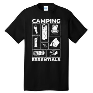 Camping Essentials Equipment Born Items Tall T-Shirt