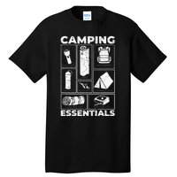 Camping Essentials Equipment Born Items Tall T-Shirt