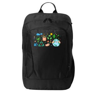 Clean Energy Environtal Protection 22 April Earth Day Cute Gift City Backpack