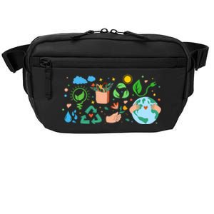 Clean Energy Environtal Protection 22 April Earth Day Cute Gift Crossbody Pack