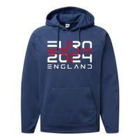 Cool England Euro 2024 National Jersey Team Performance Fleece Hoodie