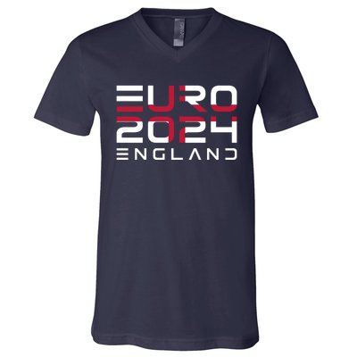 Cool England Euro 2024 National Jersey Team V-Neck T-Shirt