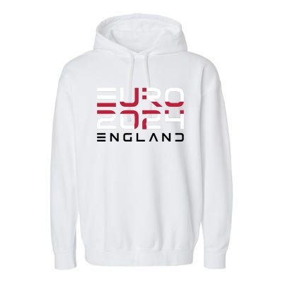 Cool England Euro 2024 National Jersey Team Garment-Dyed Fleece Hoodie