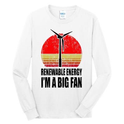 Clean Energy Environmental Global Warming Wind Energy Tall Long Sleeve T-Shirt