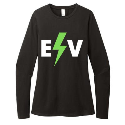 Cool EV Electric Vehicle, EV Life, Funny Electric Vehicle Womens CVC Long Sleeve Shirt