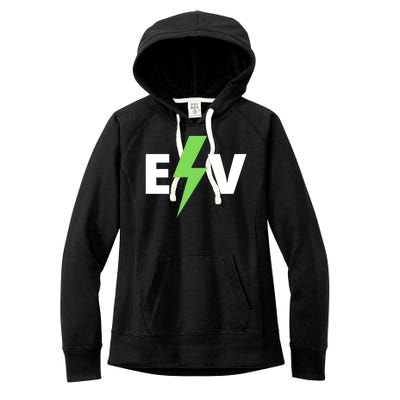 Cool EV Electric Vehicle, EV Life, Funny Electric Vehicle Women's Fleece Hoodie