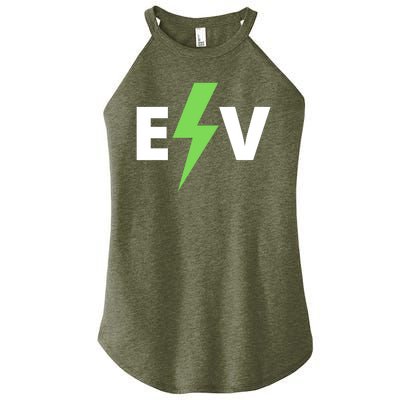 Cool EV Electric Vehicle, EV Life, Funny Electric Vehicle Women's Perfect Tri Rocker Tank