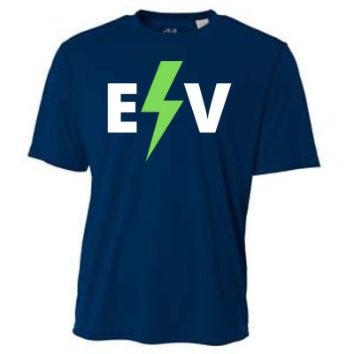 Cool EV Electric Vehicle, EV Life, Funny Electric Vehicle Cooling Performance Crew T-Shirt