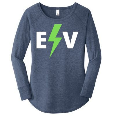 Cool EV Electric Vehicle, EV Life, Funny Electric Vehicle Women's Perfect Tri Tunic Long Sleeve Shirt