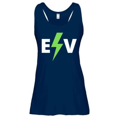 Cool EV Electric Vehicle, EV Life, Funny Electric Vehicle Ladies Essential Flowy Tank