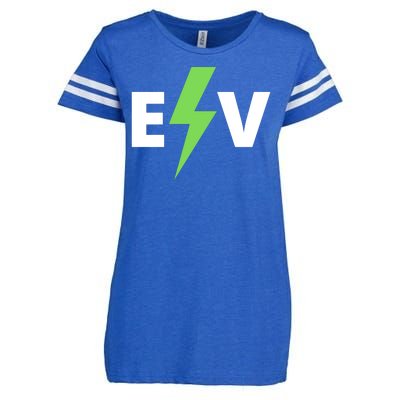 Cool EV Electric Vehicle, EV Life, Funny Electric Vehicle Enza Ladies Jersey Football T-Shirt