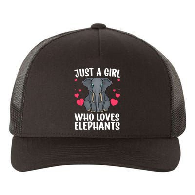 Cool Elephant For Women Girls African Elephant Lover Zoology Yupoong Adult 5-Panel Trucker Hat