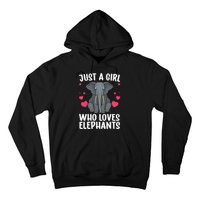 Cool Elephant For Women Girls African Elephant Lover Zoology Hoodie