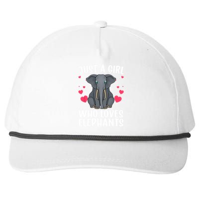 Cool Elephant For Women Girls African Elephant Lover Zoology Snapback Five-Panel Rope Hat