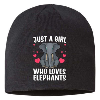 Cool Elephant For Women Girls African Elephant Lover Zoology Sustainable Beanie