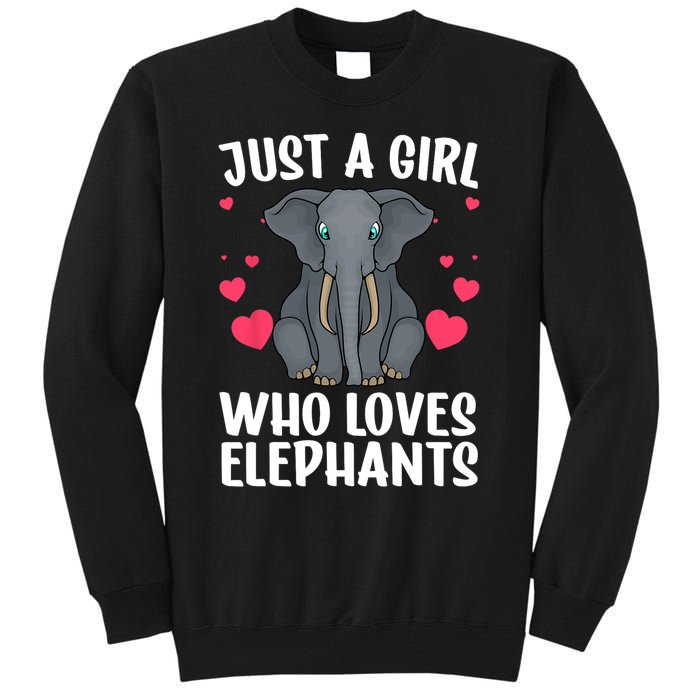 Cool Elephant For Women Girls African Elephant Lover Zoology Tall Sweatshirt