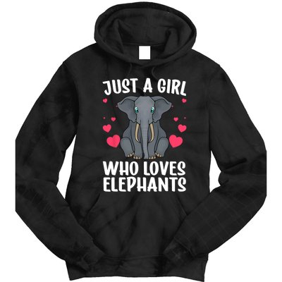 Cool Elephant For Women Girls African Elephant Lover Zoology Tie Dye Hoodie