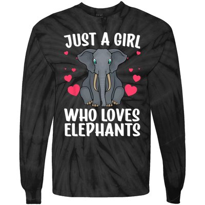 Cool Elephant For Women Girls African Elephant Lover Zoology Tie-Dye Long Sleeve Shirt