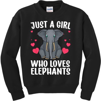 Cool Elephant For Women Girls African Elephant Lover Zoology Kids Sweatshirt