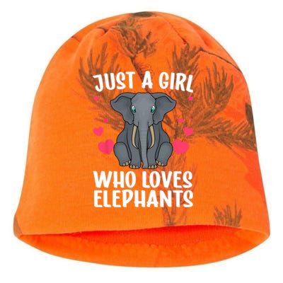 Cool Elephant For Women Girls African Elephant Lover Zoology Kati - Camo Knit Beanie