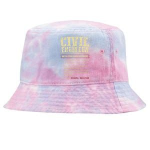 Civil Engineer Funny Definition Tie-Dyed Bucket Hat