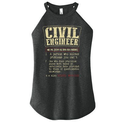 Civil Engineer Funny Definition Women’s Perfect Tri Rocker Tank