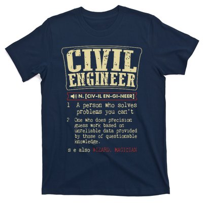 Civil Engineer Funny Definition T-Shirt