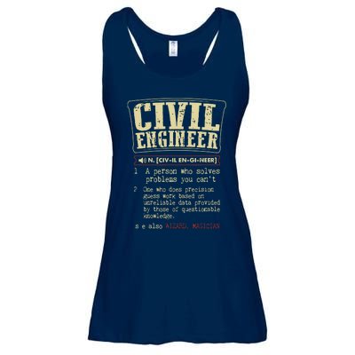 Civil Engineer Funny Definition Ladies Essential Flowy Tank