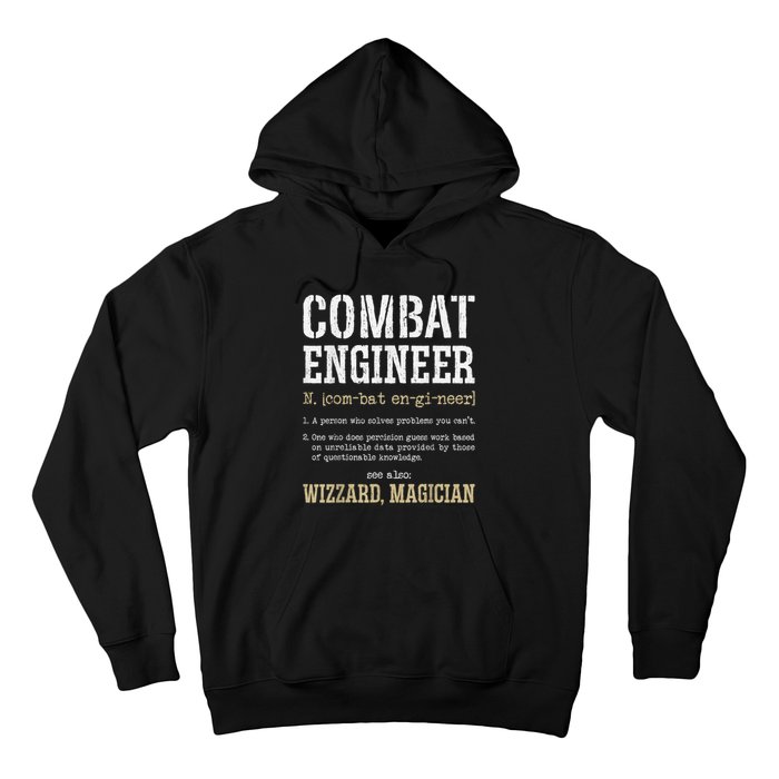 Combat Engineer Funny Engineering Dictionary Term Definition Hoodie