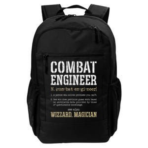 Combat Engineer Funny Engineering Dictionary Term Definition Daily Commute Backpack