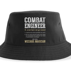 Combat Engineer Funny Engineering Dictionary Term Definition Sustainable Bucket Hat