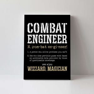 Combat Engineer Funny Engineering Dictionary Term Definition Canvas