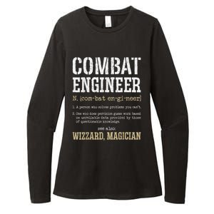 Combat Engineer Funny Engineering Dictionary Term Definition Womens CVC Long Sleeve Shirt