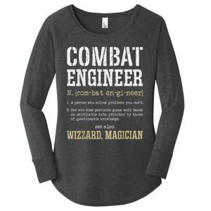 Combat Engineer Funny Engineering Dictionary Term Definition Women's Perfect Tri Tunic Long Sleeve Shirt