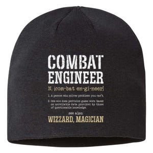 Combat Engineer Funny Engineering Dictionary Term Definition Sustainable Beanie