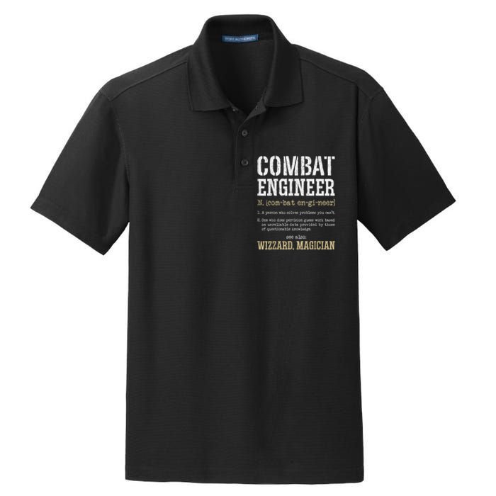 Combat Engineer Funny Engineering Dictionary Term Definition Dry Zone Grid Polo